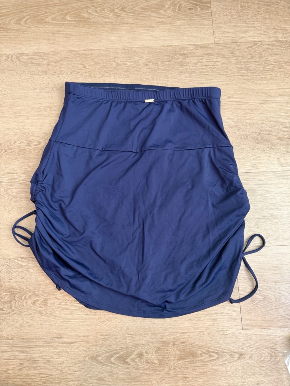 Anne Cole Navy Swimwear with Gold Signature Plaque